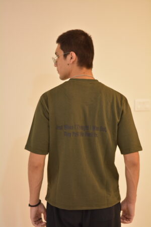 Green Oversized T-Shirt – Moss Fade