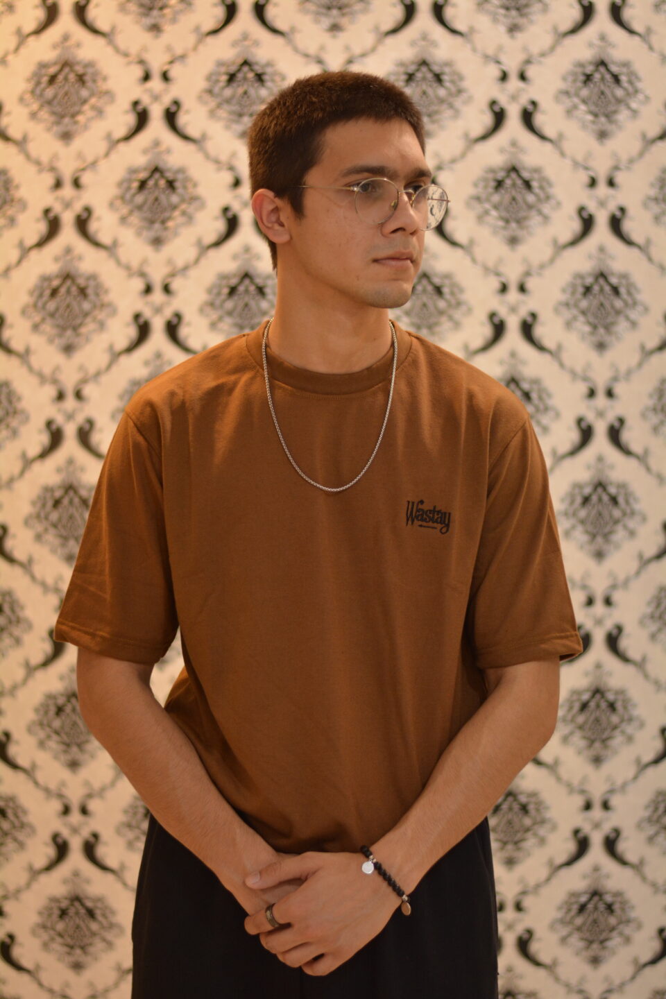 Oversized T shirt Brown